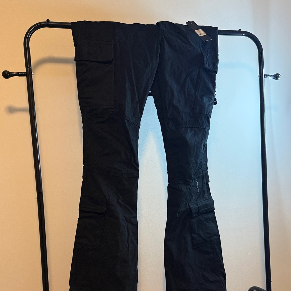 Men’s Fashion Nova Black Cargo Pants